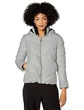 Pink Platinum Women's Puffer w/Sherpa Hood & Collar Lining, White, L | Amazon (US)