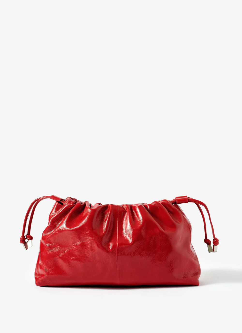 Astra Red Leather Clutch Bag | Mint Velvet