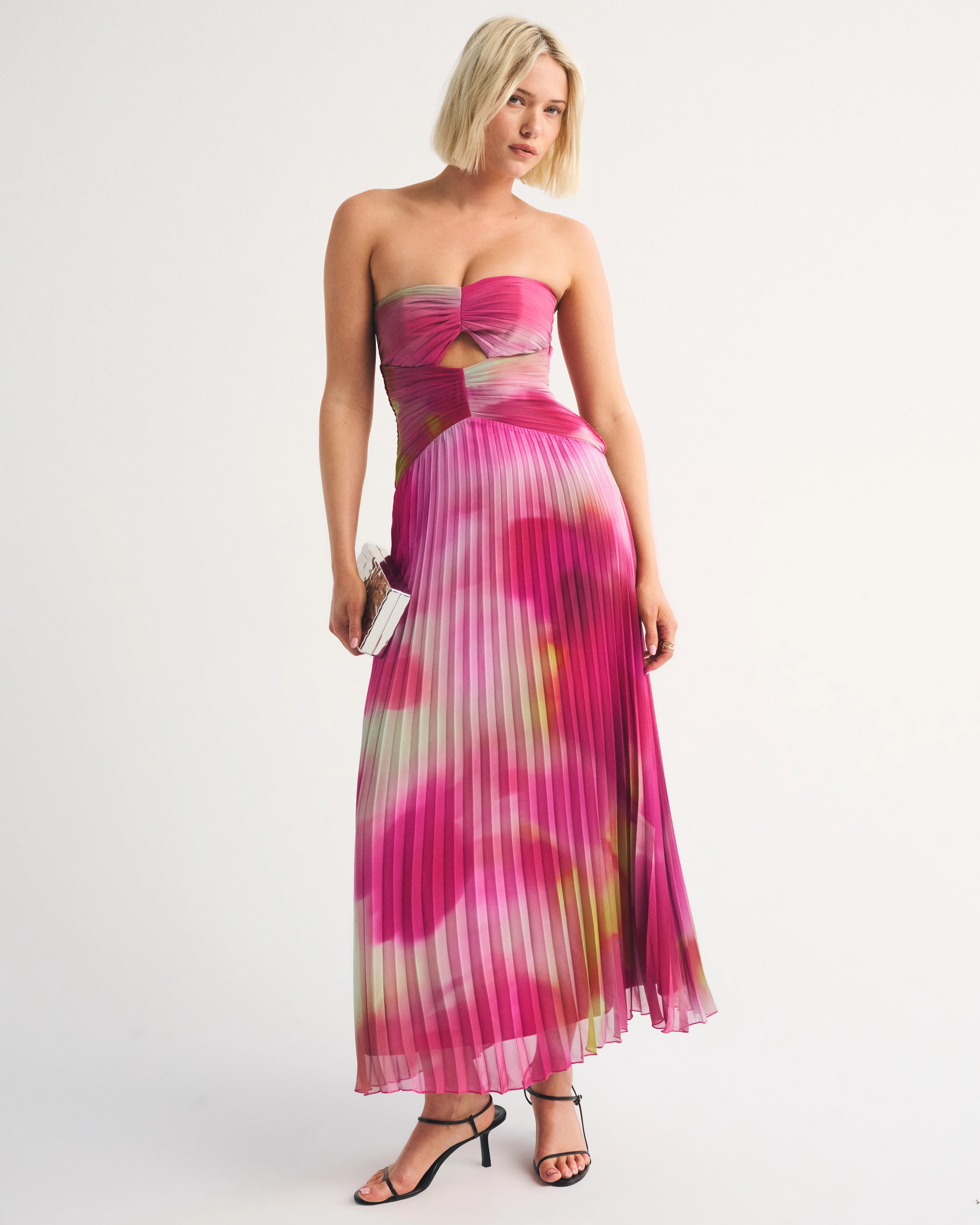 Bra-Free A&F Giselle Cutout Maxi Dress | Abercrombie & Fitch (US)