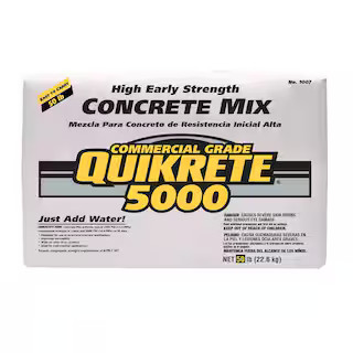 Quikrete 50 lbs. 5000 PSI Concrete Mix 100750 - The Home Depot | The Home Depot