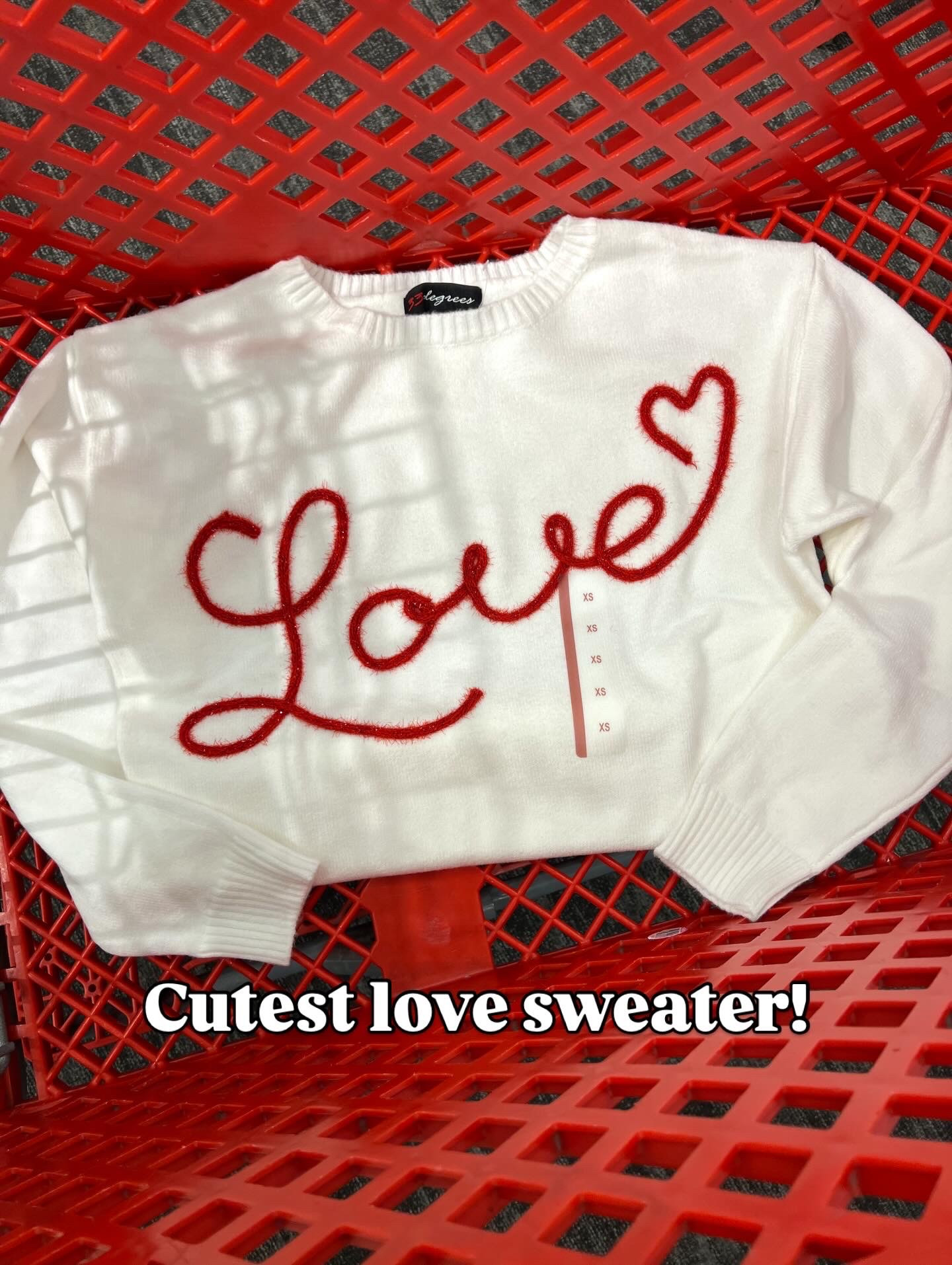 Love sweater at Target, Valentine’s Day outfit idea 

#LTKFindsUnder50