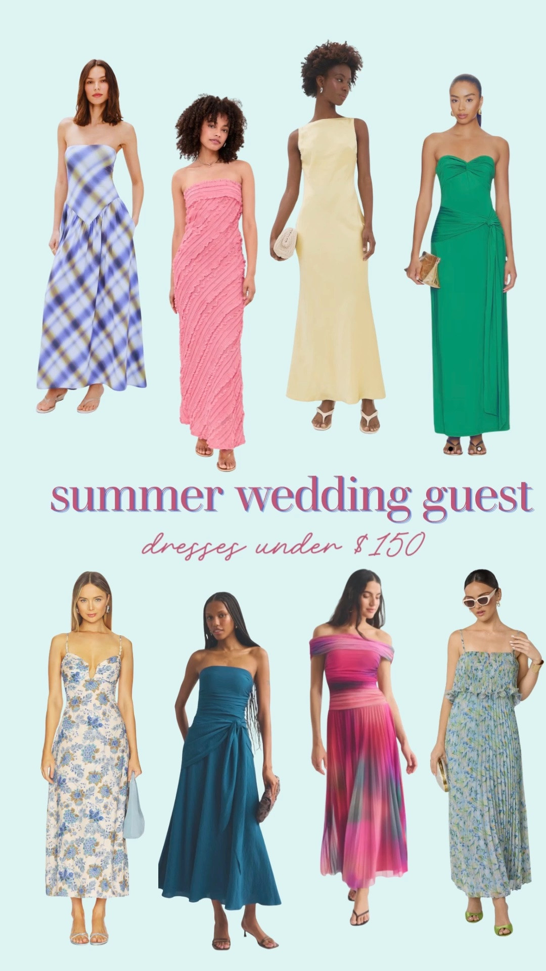 Wedding guest dresses under $150 💐

From garden parties and beach weddings to cocktail attire and summer soirées, these affordable finds are giving expensive taste without the designer price tag. Linking all my favorites! ✨

#LTKSeasonal #LTKWedding #LTKMidsize