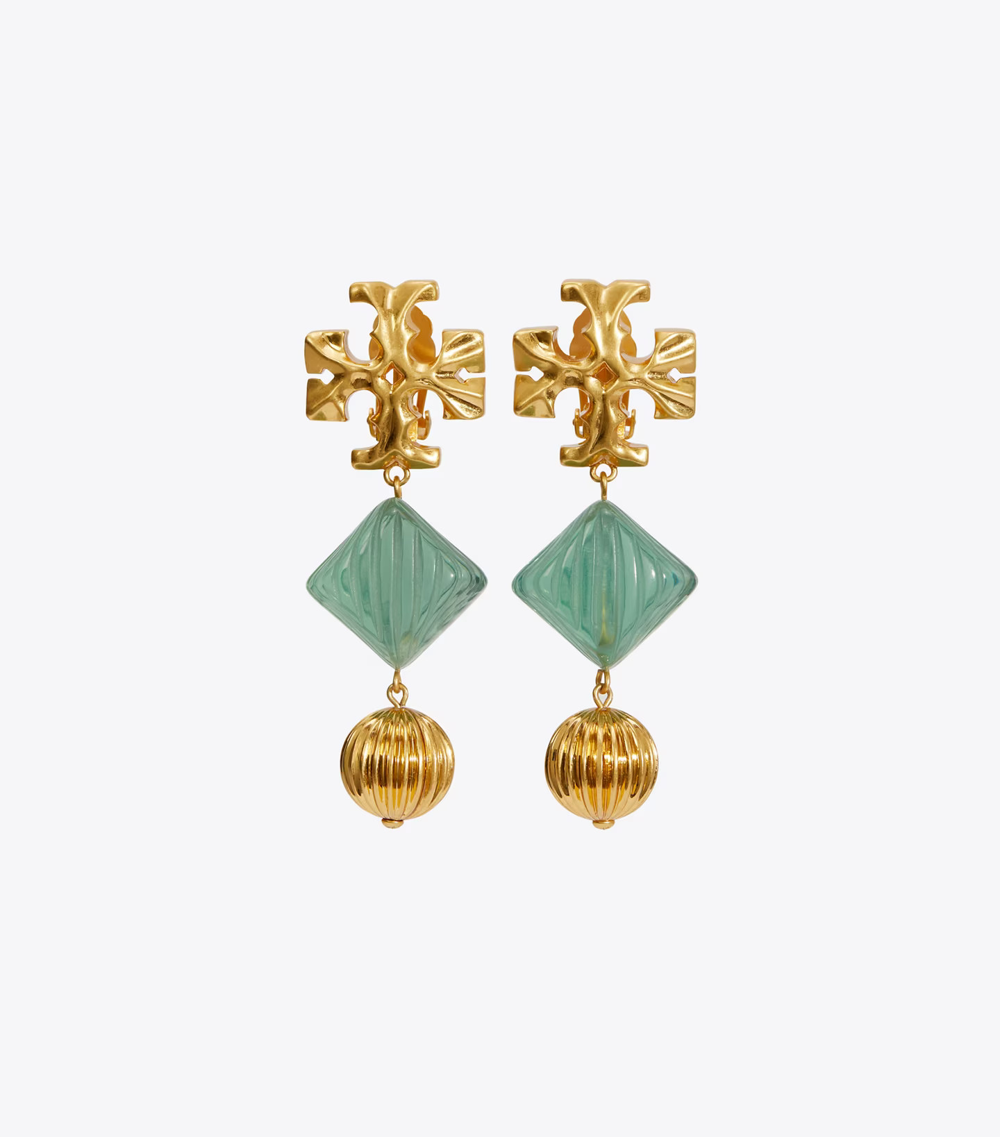 Roxanne Double-Drop Clip-On Earring: Women's Designer Earrings | Tory Burch | Tory Burch (US)