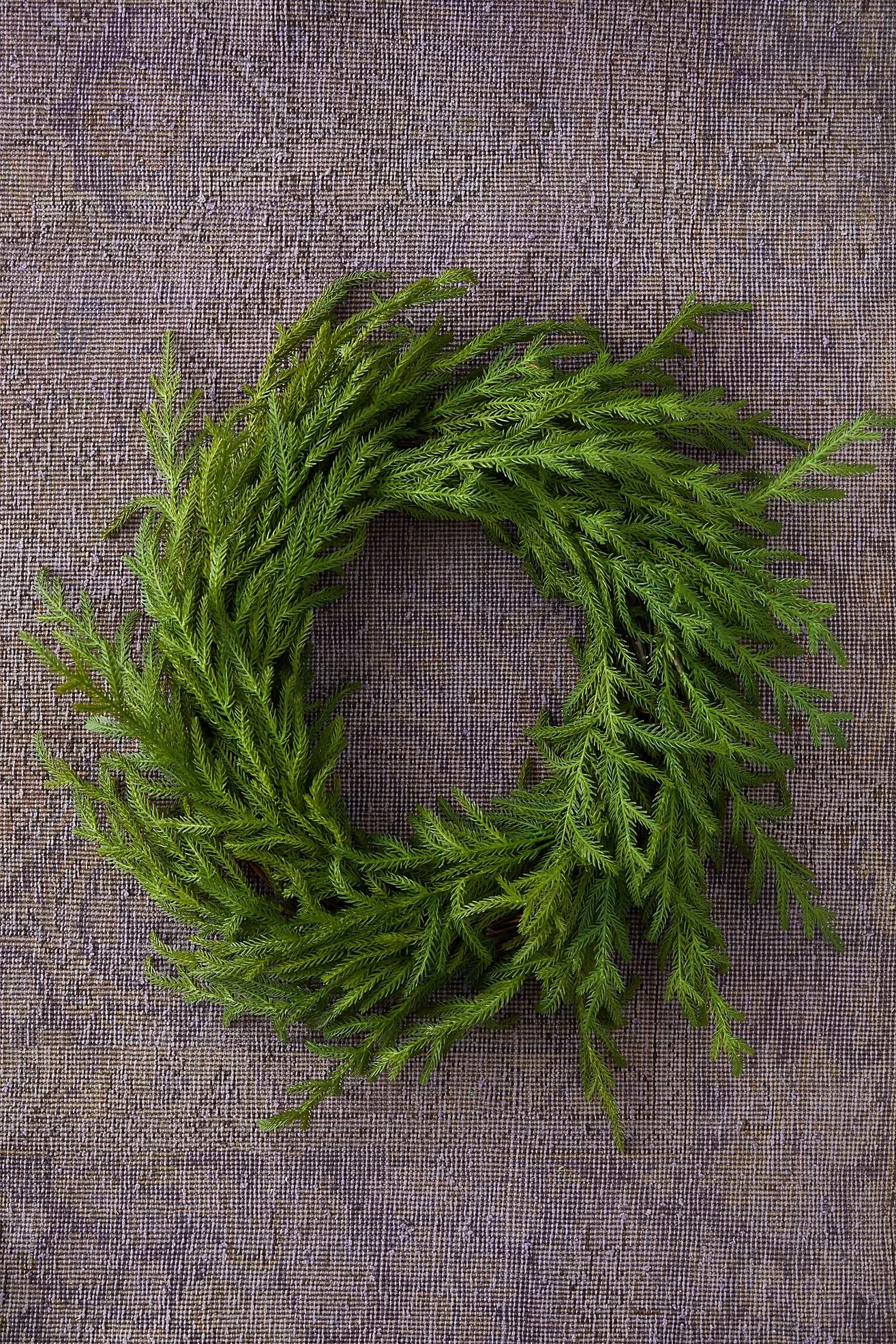 Faux Cryptomeria Wreath | Anthropologie (US)