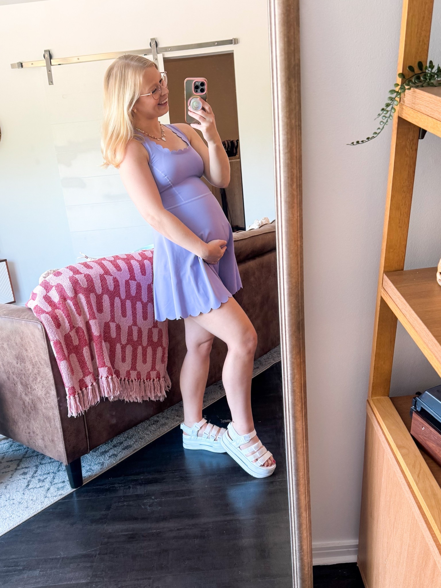 Bump friendly athletic dress! And yes, the shorts separate 💜🎉

#LTKBump #LTKShoeCrush #LTKFindsUnder50
