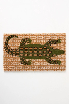 Alligator Coir Printed Doormat | Anthropologie (US)