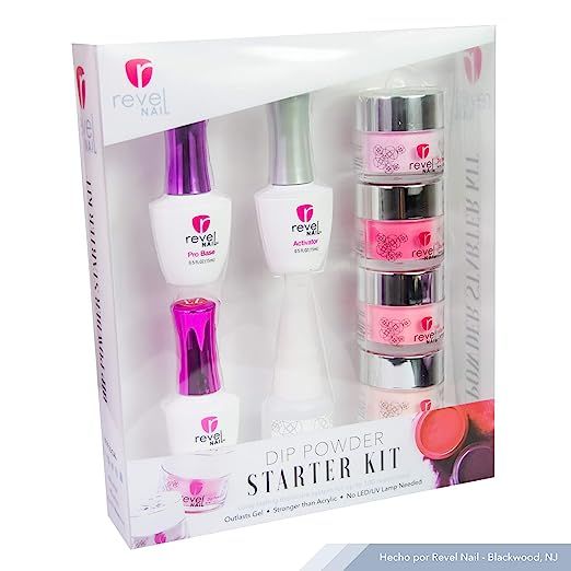 Revel Nail Dip Powder 4-Color Starter Kit | for Manicures | Nail Polish Alternative | Non-Toxic &... | Amazon (US)