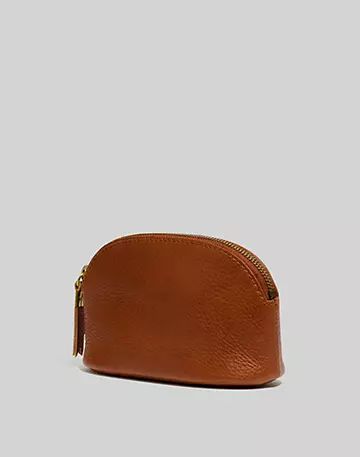 The Leather Makeup Pouch | Madewell