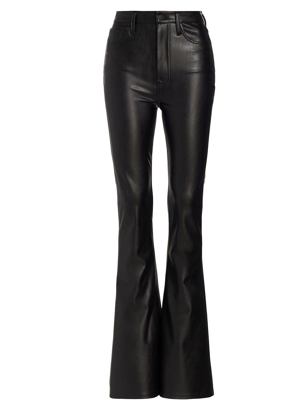 7 For All Mankind Vegan Leather Flare Pants | Saks Fifth Avenue