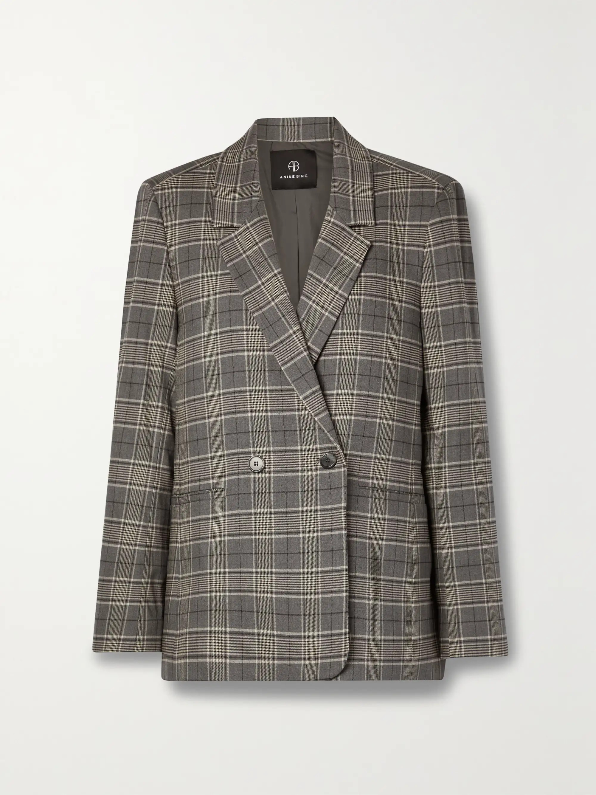 Madeleine double-breasted checked flannel blazer | NET-A-PORTER (UK & EU)