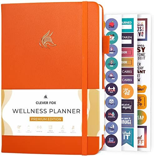 Clever Fox Wellness Planner - Weekly & Daily Health and Wellness Log, Food Journal & Meal Planner... | Amazon (US)