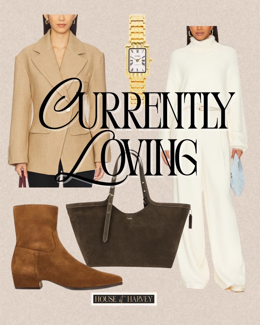 CURRENTLY LOVING—I found some amazing pieces that are perfectly polished neutrals! I love picks that can be worn with so many outfits and dressed up or down. I have an ivory set, camel blazer, brown booties, suede handbag and gold watch. All linked ⬆️

#ltkcreator #ltkfinds #ltkwatchnow #ltkstyletip #revolve #revolvefinds #neutrals #blazer #suedehandbag 

#LTKOver40 #LTKSeasonal #LTKootd