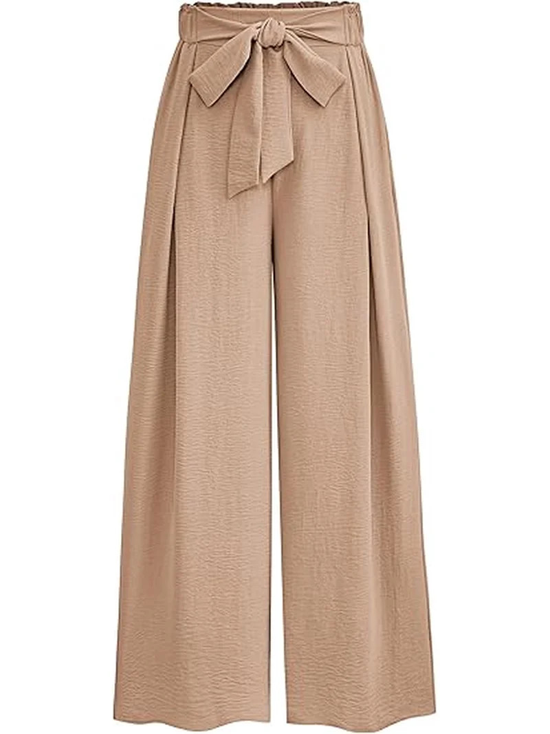 PRETTYGARDEN Women's Wide Leg Work Pants Business Casual High Waisted Loose Palazzo Trouser Summe... | Walmart (US)