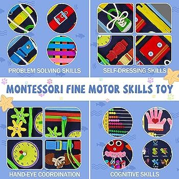 Gojmzo Busy Board Montessori Toys for 1 2 3 4 Year Old Boys & Girls Gifts, Autism Educational Sen... | Amazon (US)
