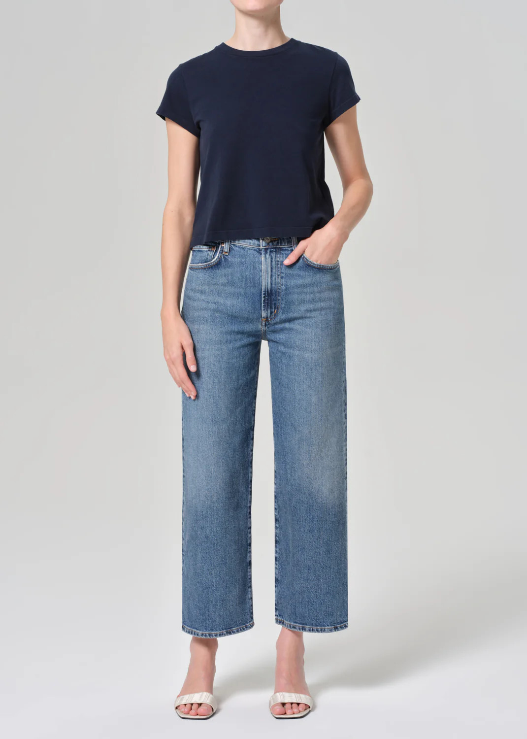 Harper Crop Jean in Moor | AGOLDE