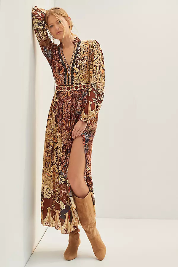 Floral Maxi Dress By Bhanuni by Jyoti in Assorted Size 16 | Anthropologie (US)