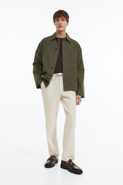 Regular Fit Linen-blend Pants | H&M (US + CA)