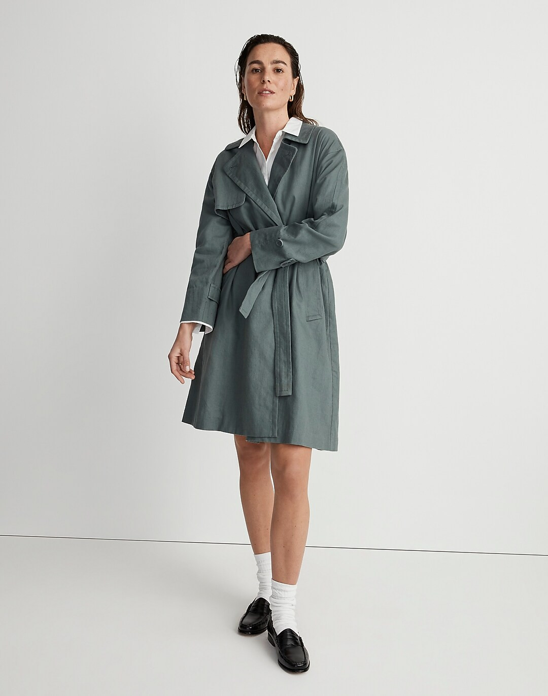 Textural Trench Coat | Madewell