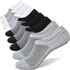 SIXDAYSOX No Show Socks for Men 6/8 pack Cotton Thin Low Cut Non Slip for Loafer Flats Sneakers 5... | Amazon (US)