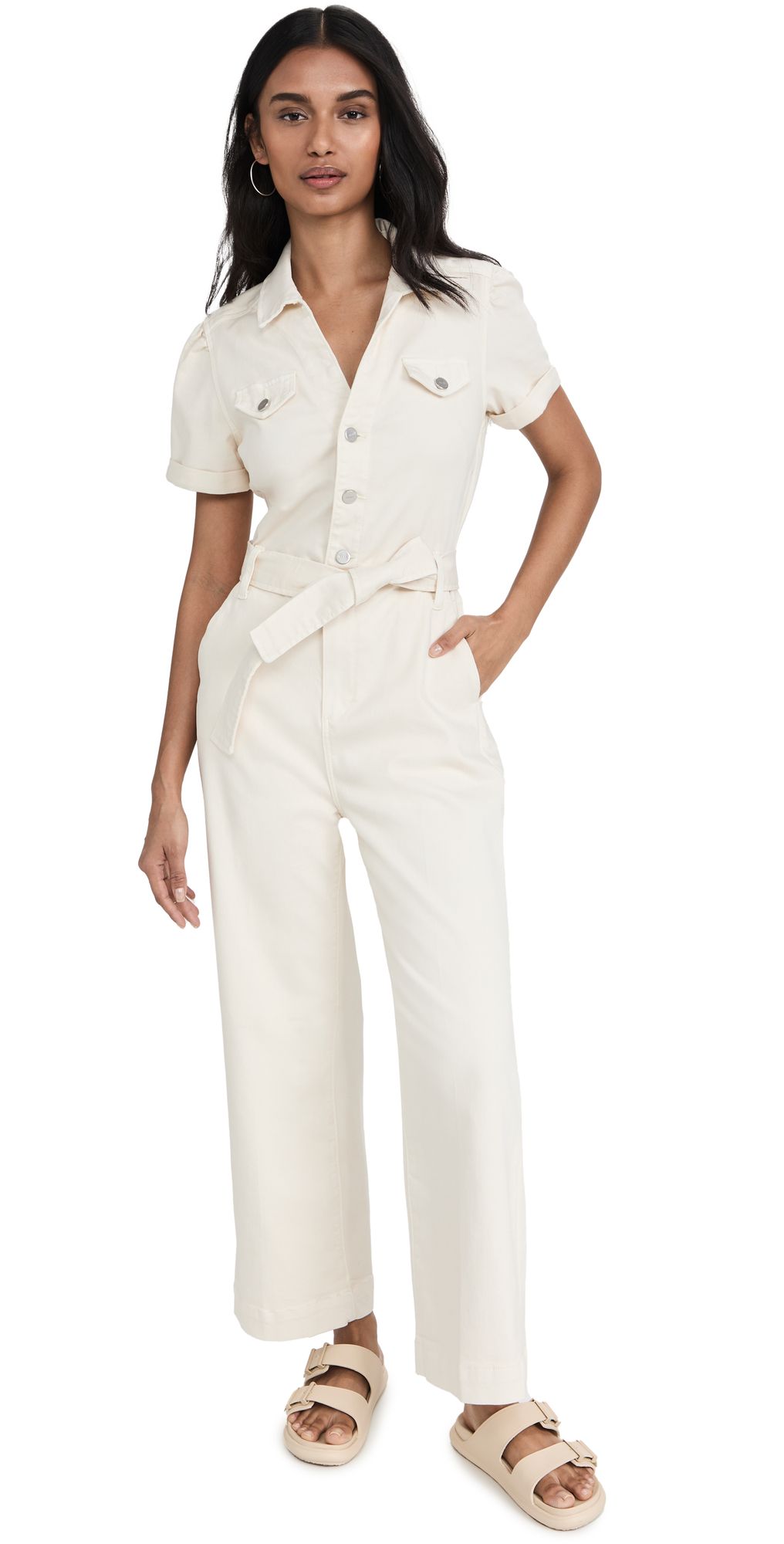 PAIGE Anessa Puff Sleeve Jumpsuit | Shopbop