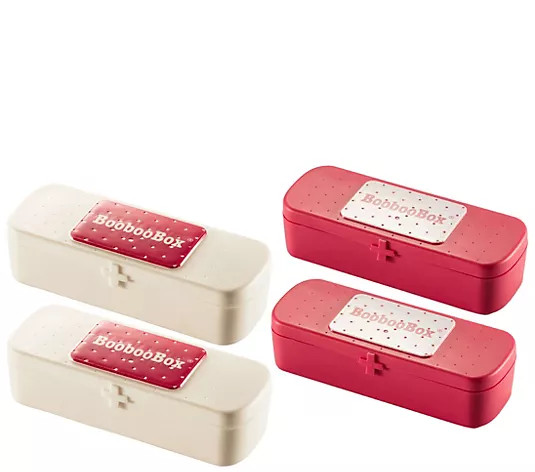 Hutzler BoobooBox First Aid Bandage ContainersSet of 4 - QVC.com | QVC