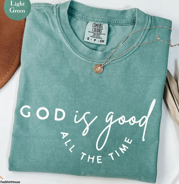 God is good all the time 🤍 40% off 🎉

Faith based graphic T-shirt on sale casual women’s tee gift idea Christian Etsy shop

#LTKSaleAlert