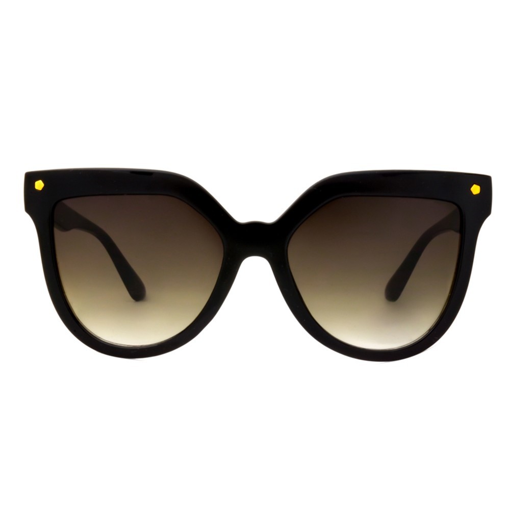 Women's Smoke Sunglasses - A New Day Black, Size: Small, Black/Grey | Target