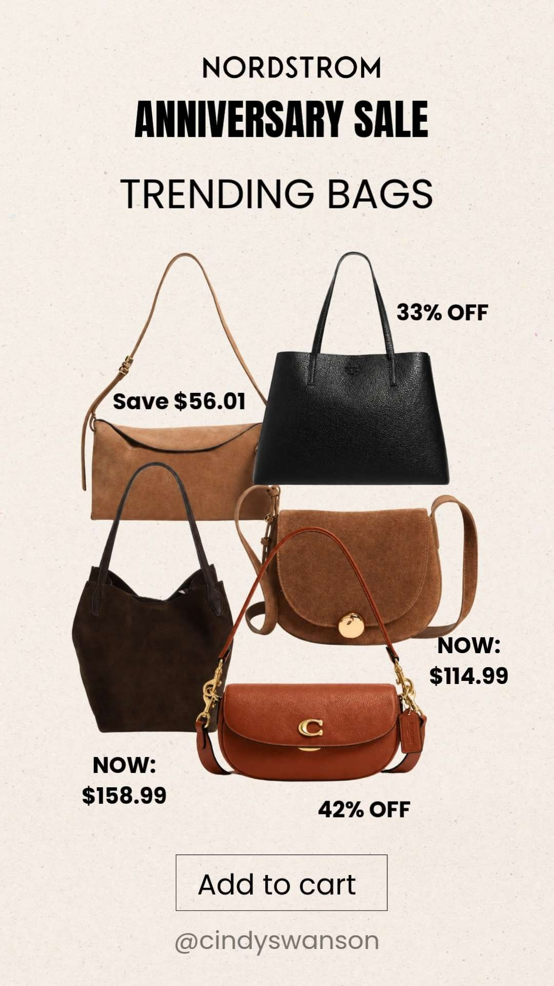The Nordstrom Anniversary Sale is one of my favorite times to invest in a great handbag! 

Several are up to 42% off, so if one has been on your wish list, now is the time to grab it!

💡 LTK MADE EASY
❤️ Heart = Support my posts!
🔖 Save = Get sale & restock alerts
📋 Lists = Keep favorites organized
📲 Share = Send lists and products to a friend. Hello, Christmas List!
💬 Comment = Ask me anything about what I'm wearing.:-) 

 #LTKootd #LTKSeasonal #LTKSaleAlert