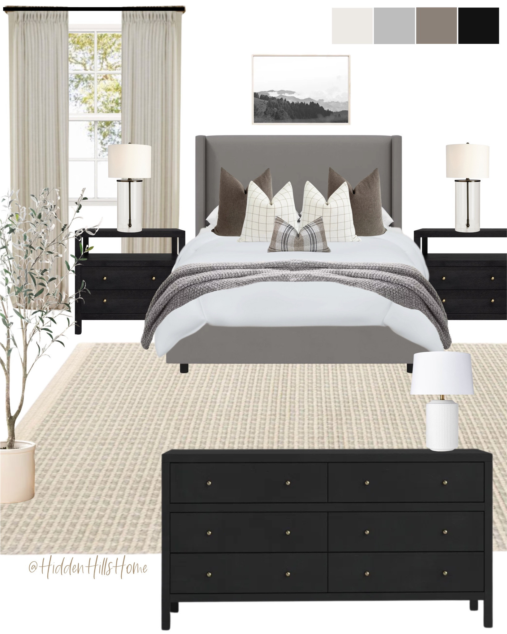 Master bedroom decor, bedroom mood board, home decor ideas, bedroom design, bedding, Hanson bed, bedroom rug, nightstands #bedroom

#LTKHome #LTKSaleAlert #LTKSeasonal