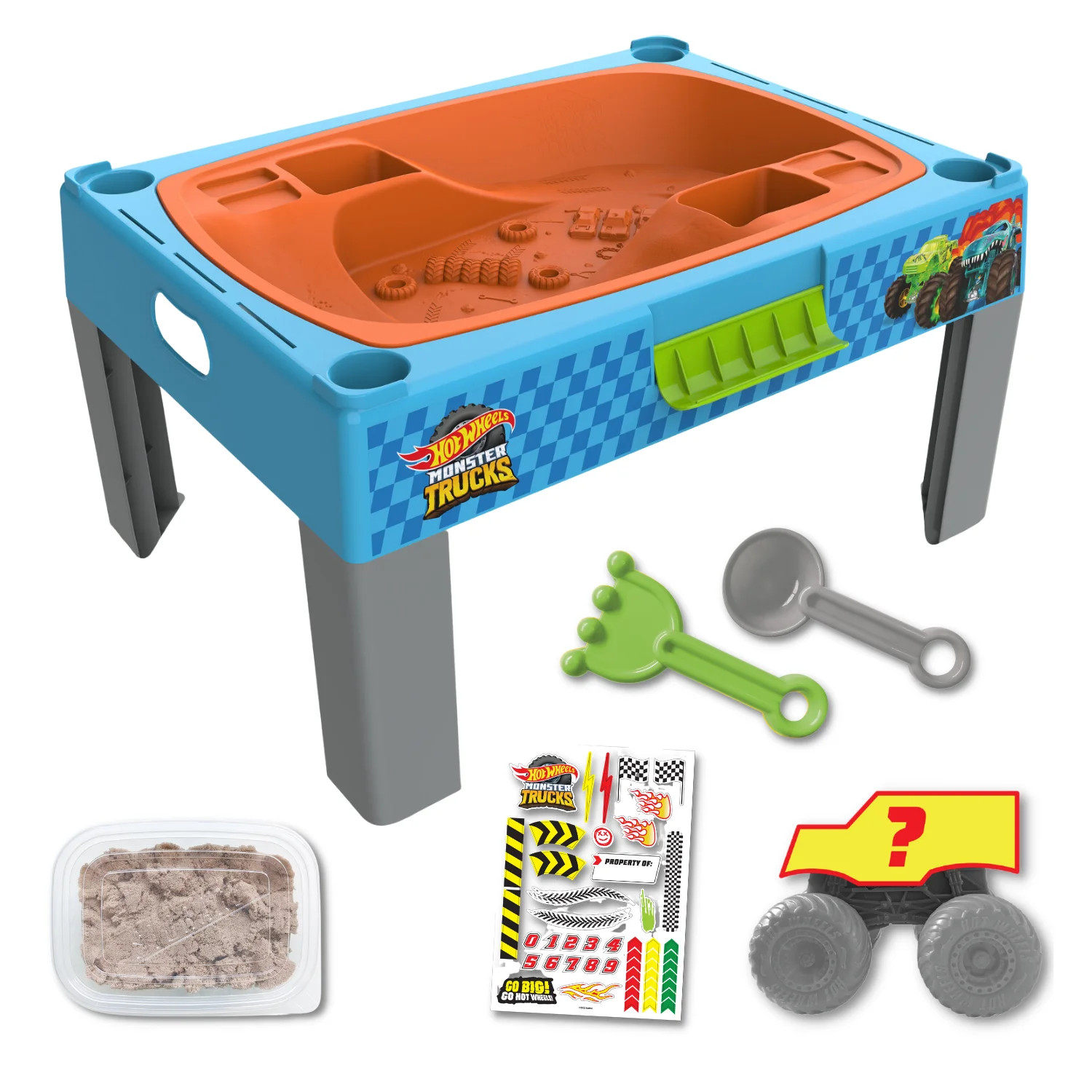 Hot Wheels Monster Trucks Splash & Crash Arena, Plastic Sand & Water Table for Children, Ages 3+ | Walmart (US)