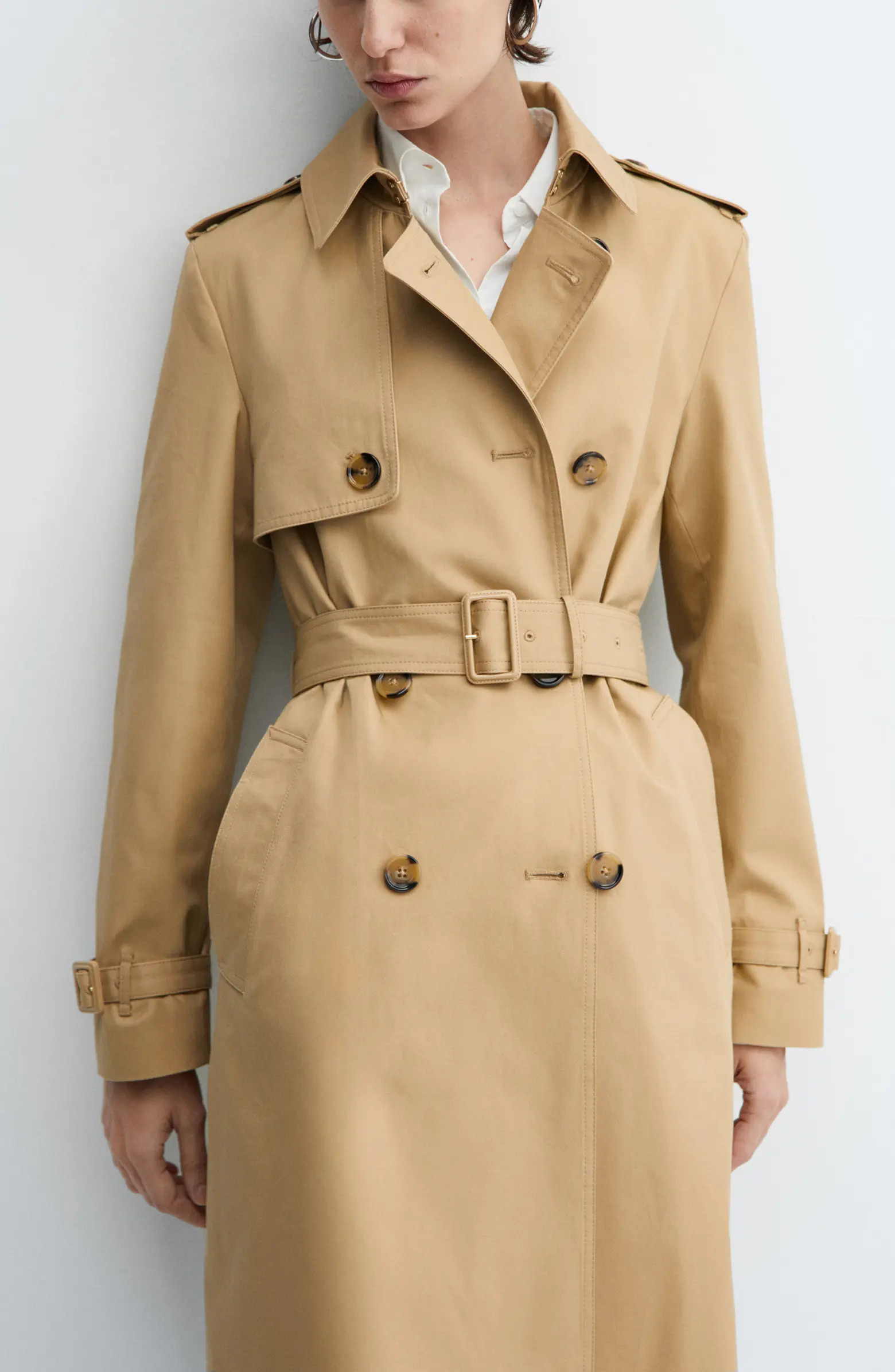 Classic Double Breasted Water Repellent Cotton Trench Coat | Nordstrom