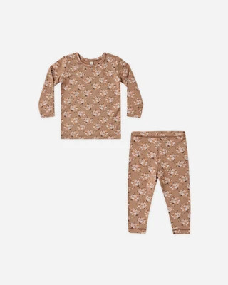 Bamboo Pajama Set Fall Floral | Rylee + Cru