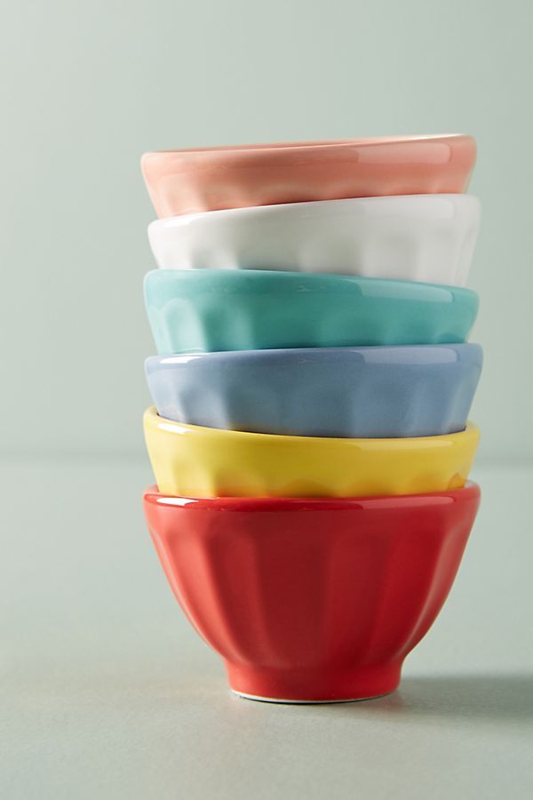 Mini Latte Bowls, Set of 6 | Anthropologie (US)