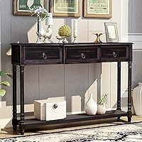 Merax Narrow Console Sofa Table with Drawers and Long Shelf for Living Room, Entryway/Hallway, Espre | Amazon (US)