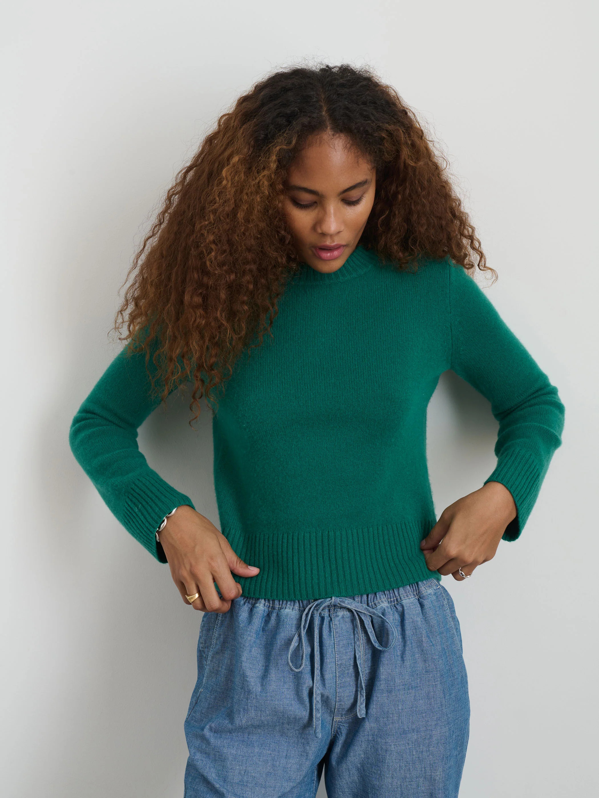 Marais Crewneck Sweater In Cashmere | Alex Mill