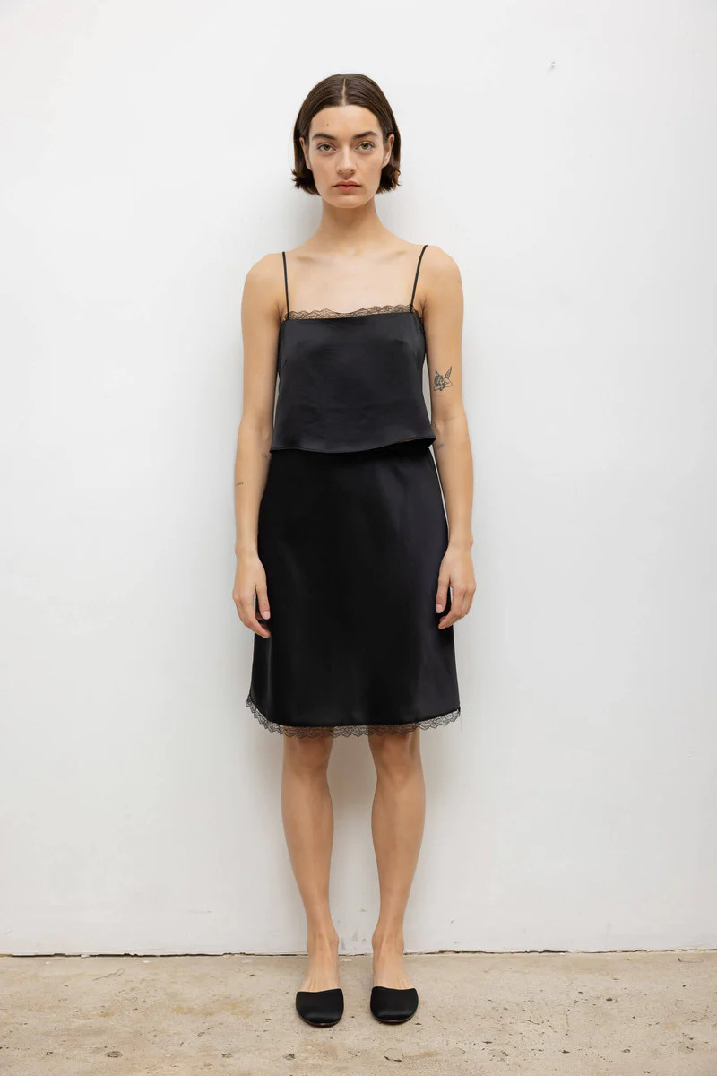 Barb Lace Slip Skirt | LESET