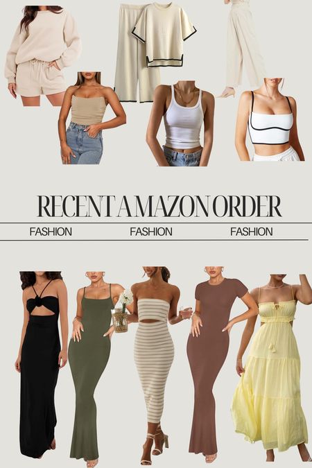 RECENT AMAZON ORDER *FASHION*
—
Maxi dress, two piece set, sports bra, workout clothes, corset top, tank top, neutral style, vacation outfit 

#LTKworkwear #LTKFind #LTKstyletip