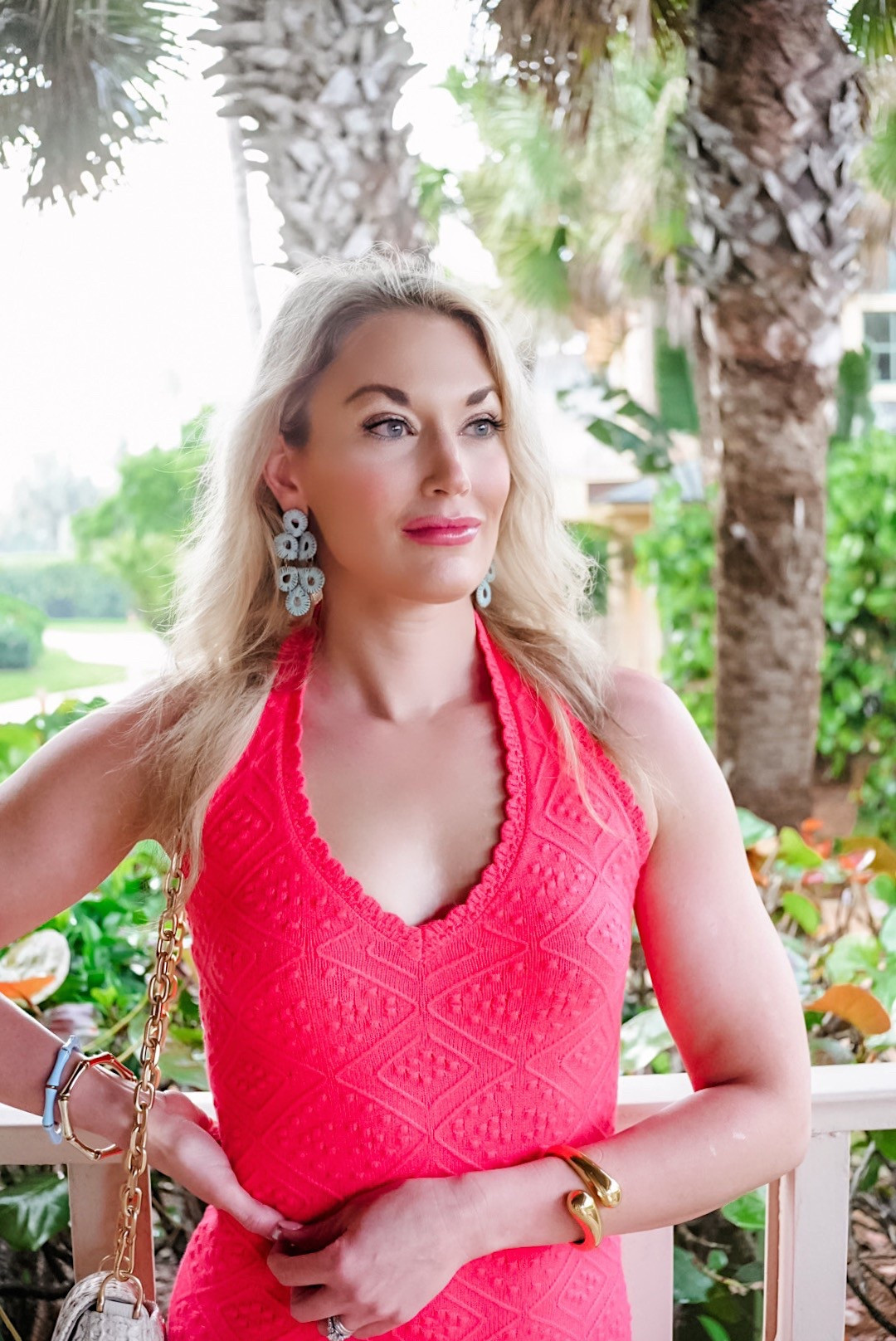 Crochet dress, vacation outfit, raffia bag 

#LTKTravel #LTKItBag #LTKFindsUnder100