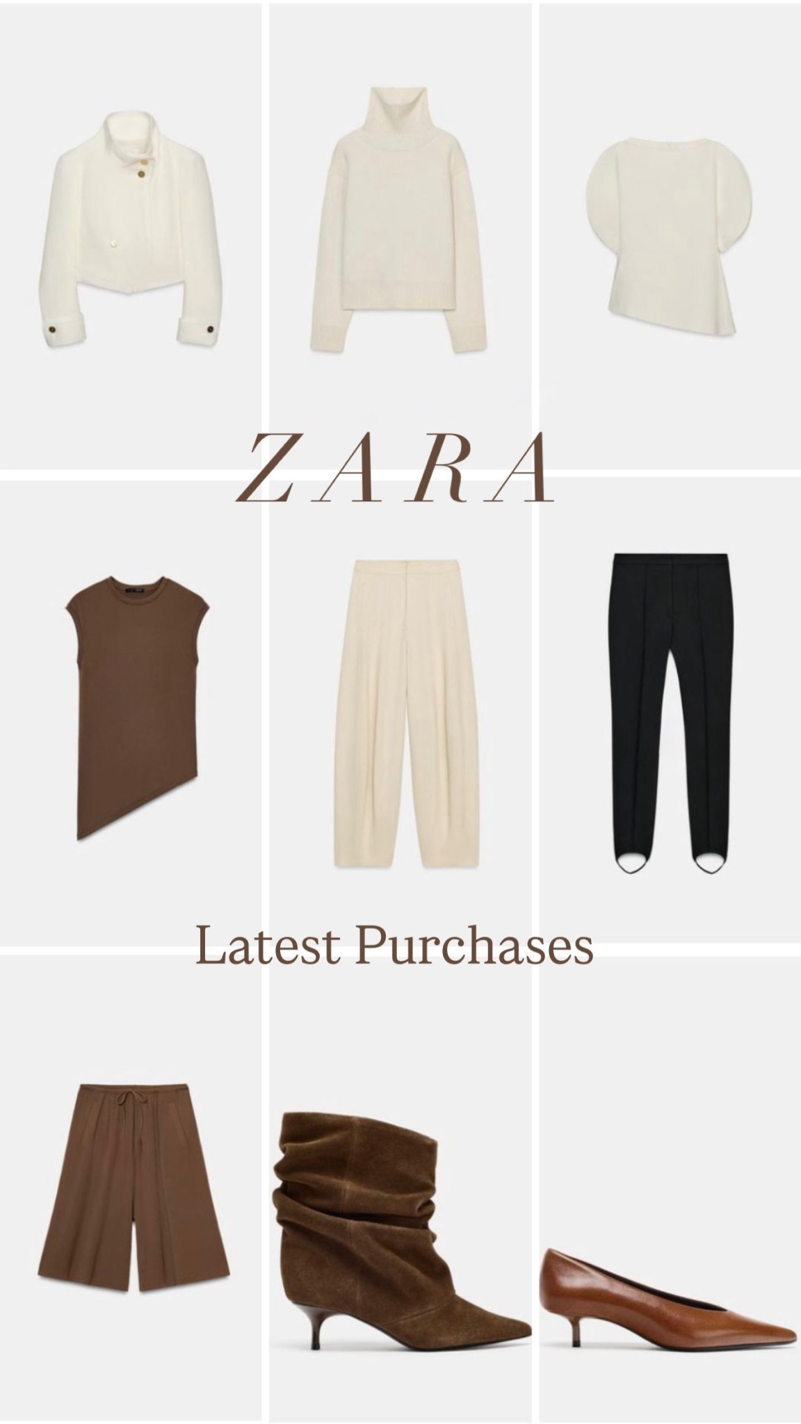 My Zara latest purchases are sooo good! Can’t wait to receive this package and style the pieces for you. I added the remaining of the items in the links, size xs on tops and pants and 2 on jeans! 

#LTKSeasonal #LTKOver40