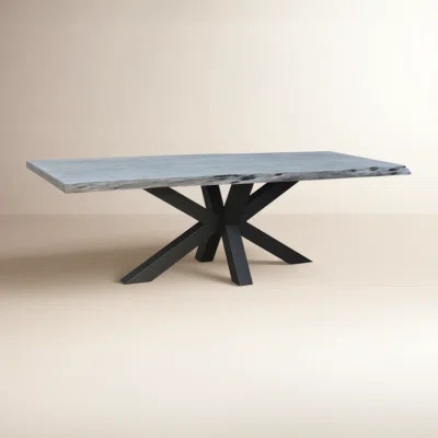 Joyce Acacia Solid Wood Pedestal Dining Table | Wayfair North America