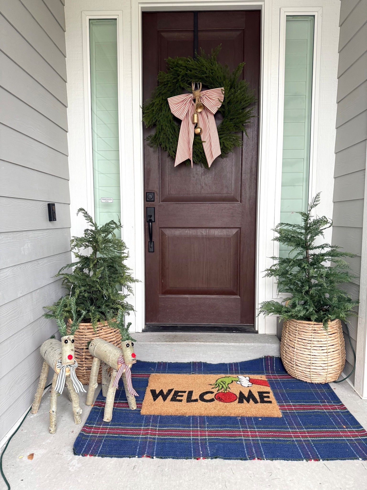 Got my Christmas porch set up. I’m usually a day after Thanksgiving  Christmas decorator, but since we’re traveling this year, I had to make a judgment call

#LTKHome #LTKHoliday