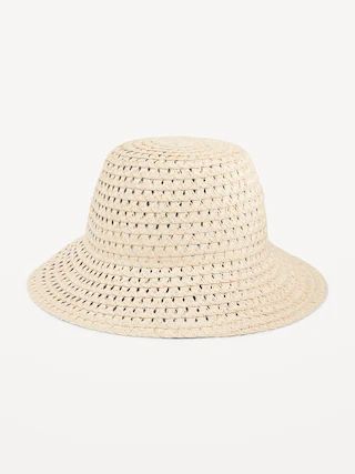 Straw Bucket Hat for Women | Old Navy (US)