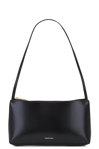 Mansur Gavriel Gaia Shoulder Bag in Black & Flamma from Revolve.com | Revolve Clothing (Global)
