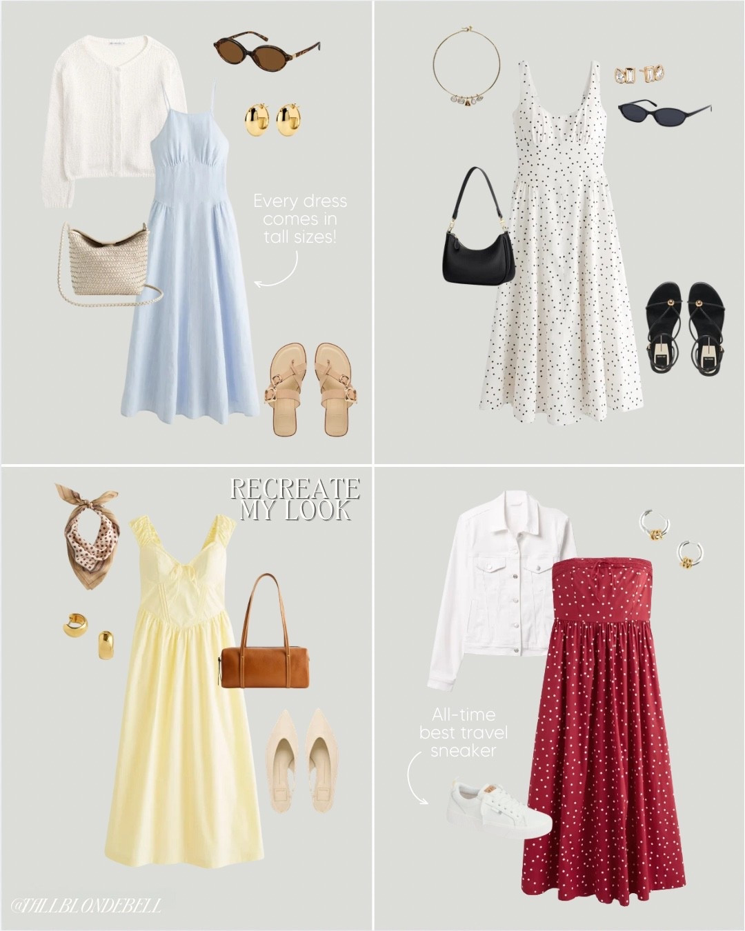Outfit inspo for your next European Vacation! I love bringing midi dresses, they’re comfortable and so easy to dress up or down!

#LTKTravel #LTKTall #LTKootd