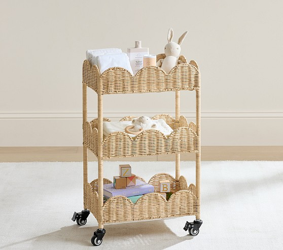 Palmer Scallop Tiered Storage Cart | Pottery Barn Kids