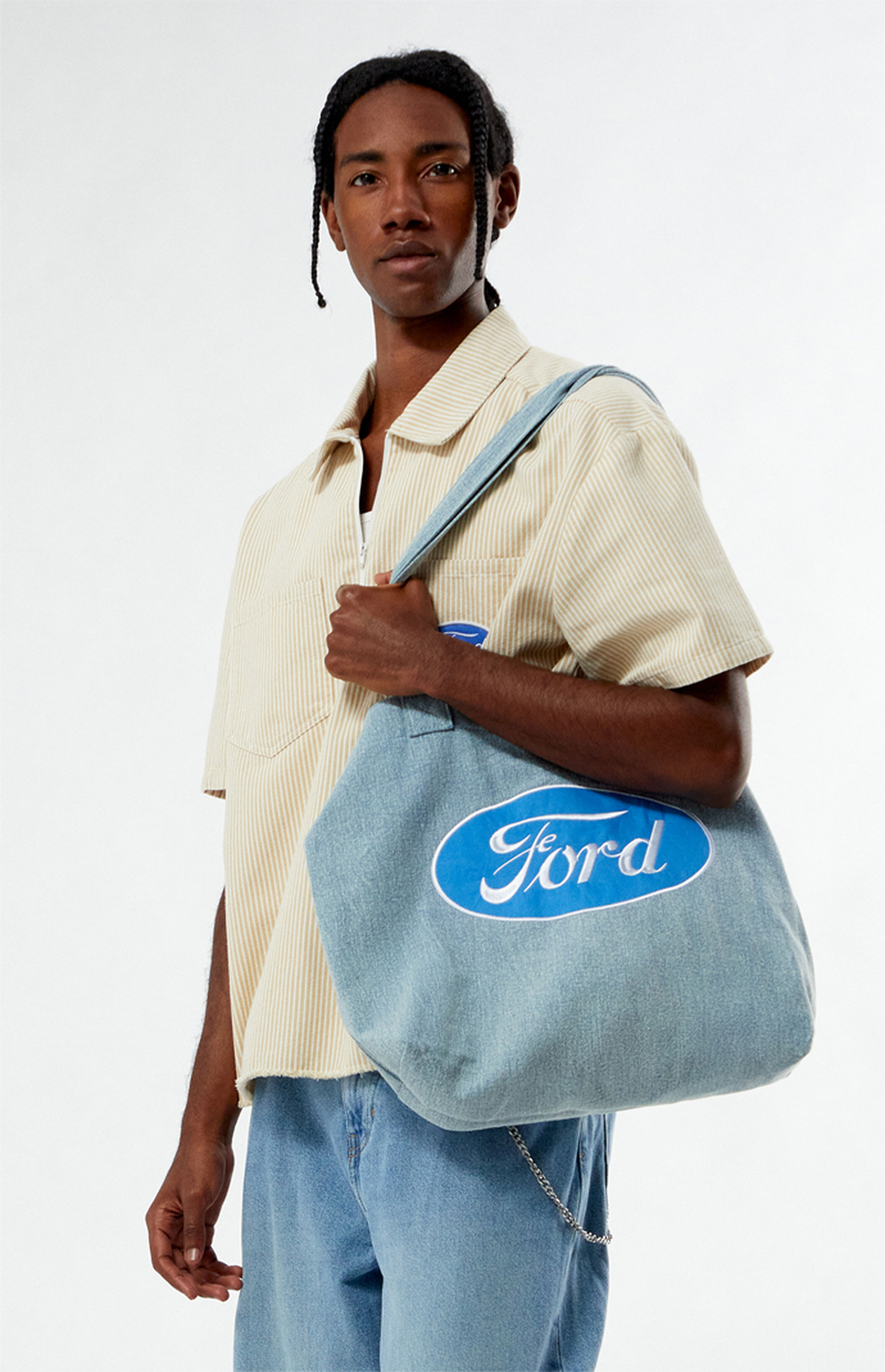 FORD Logo Denim Tote Bag | PacSun