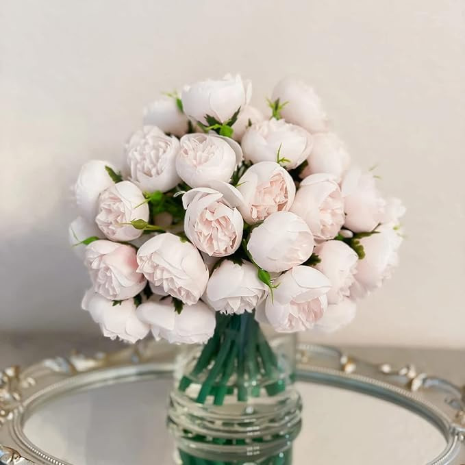 Flovery Small Silk Peony Arrangement (Light Pink) | Amazon (US)