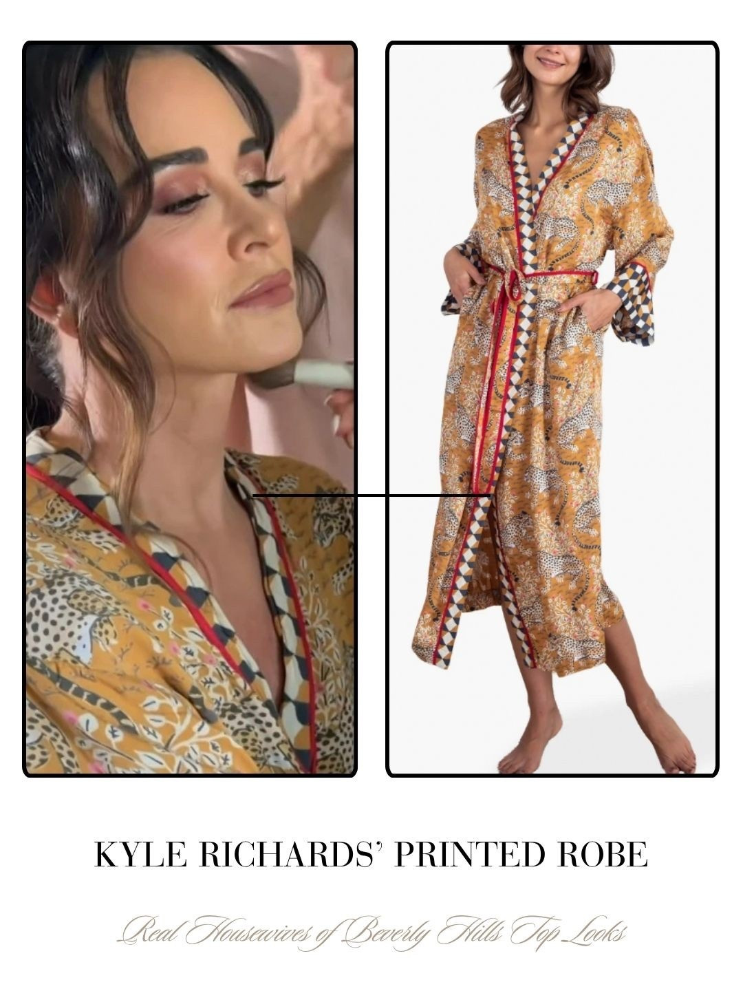 Kyle Richard’s’ Printed Robe 
