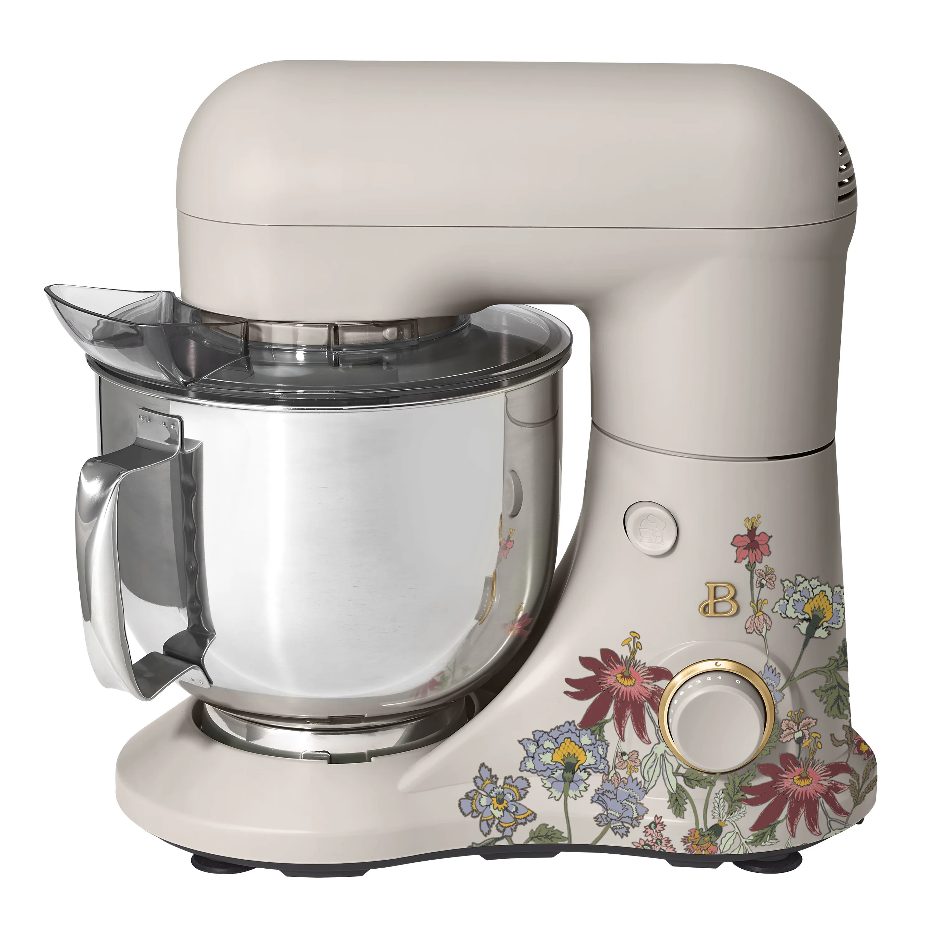 Beautiful 5.3 Qt Stand Mixer, Lightweight & Powerful with Tilt-Head, Wildflower Porcini Taupe by ... | Walmart (US)