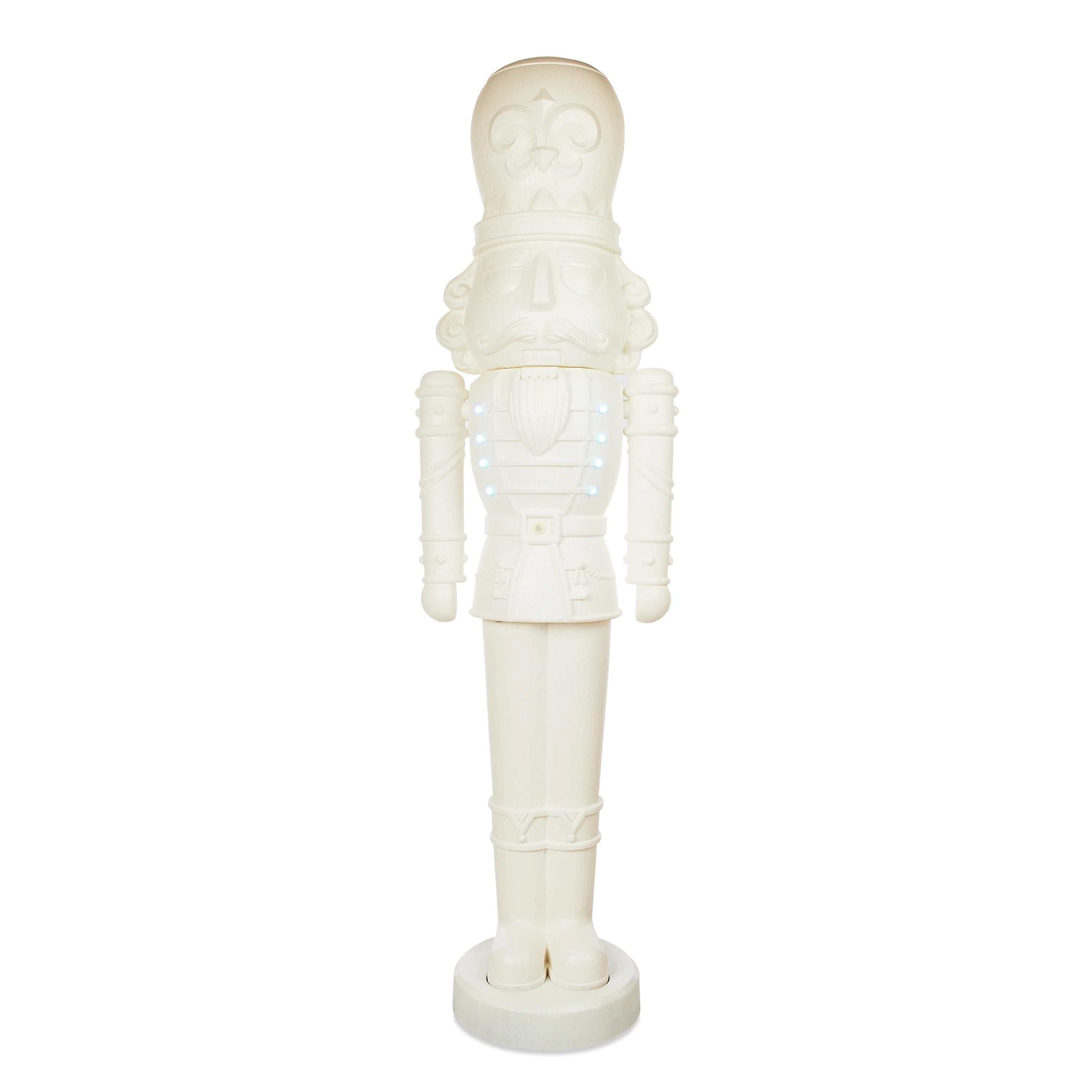 Animated White Nutcracker Blow Mold, 75 in, 6.25 ft, by Holiday Time | Walmart (US)